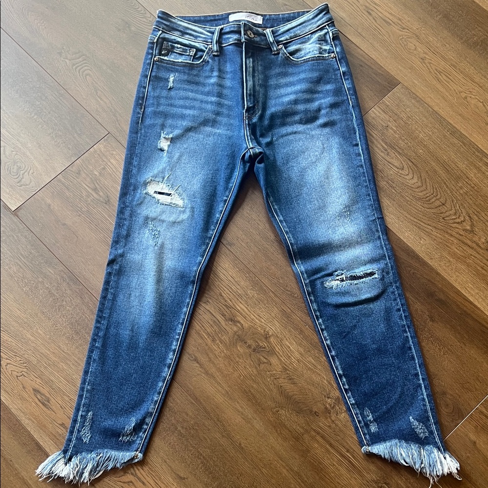 KanCan Dark Blue Distressed Skinny Jeans